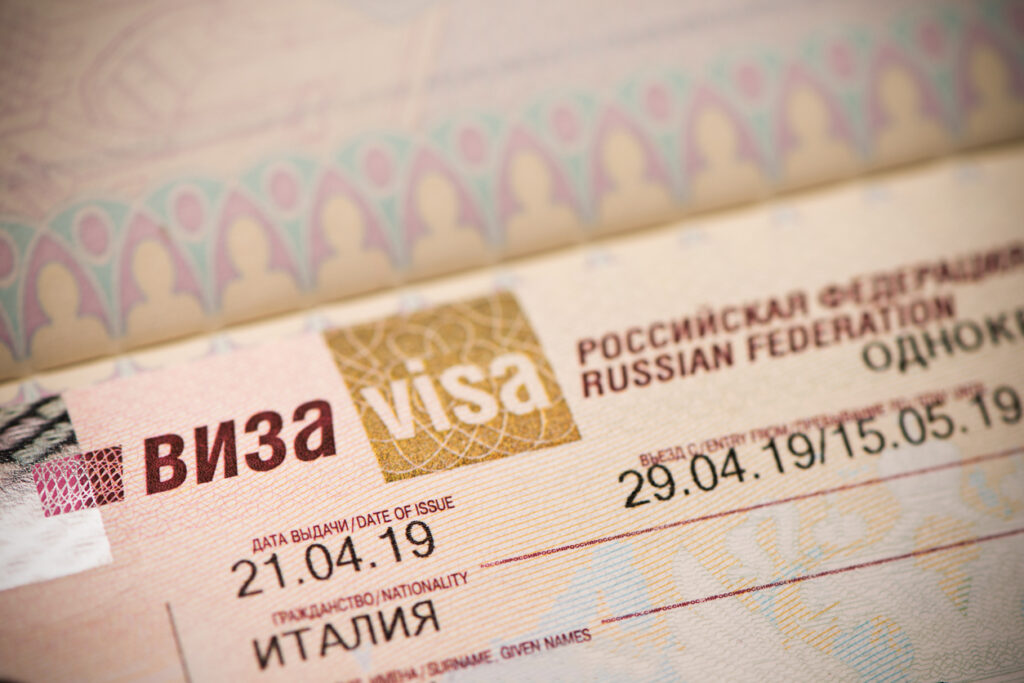 Visa touristique pour la Russie